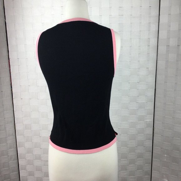 Grace Lewis Sweater Set, Black/Pink, Petite Small - Picture 5 of 9